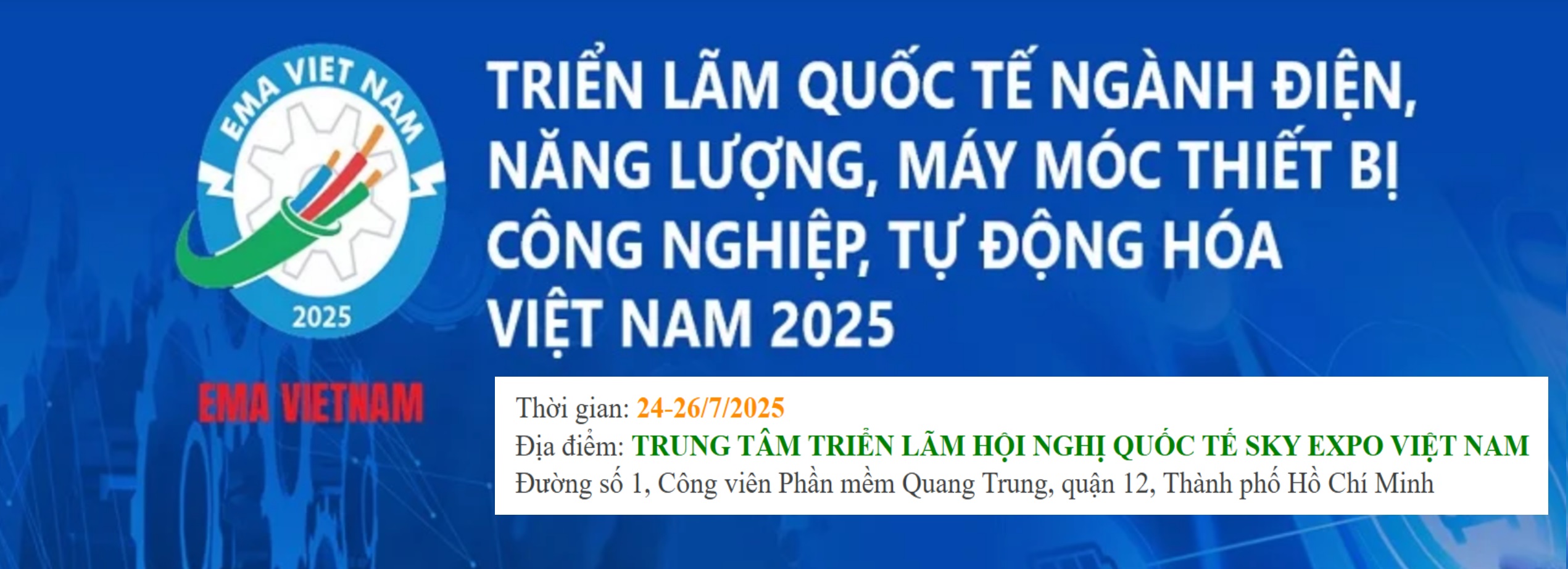 Triển lãm quốc tế ngành Điện – Máy Móc Thiết Bị Công Nghiệp – Tự Động Hóa